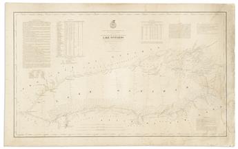 (LAKE ONTARIO.) Cyrus Ballou Comstock; for the United States Lake Survey. Group of 8 extremely precise large engraved